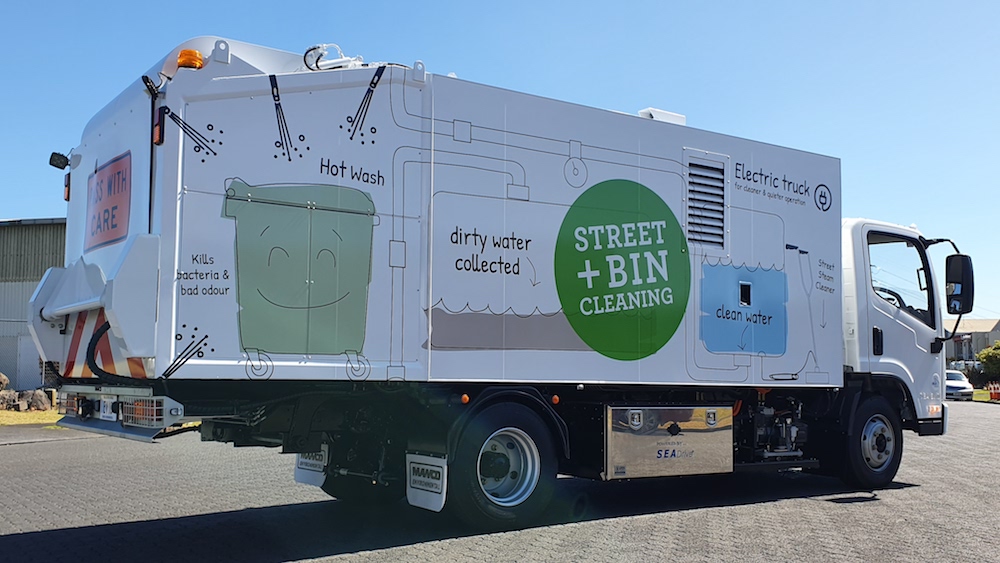 Our new street & bin sanitisation truck has arrived